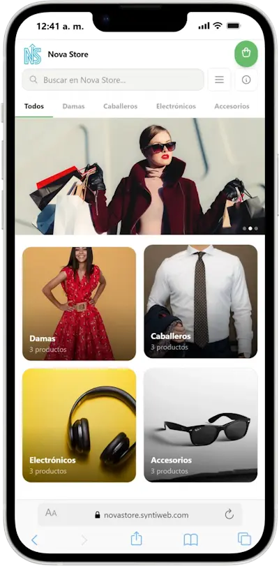LLEVA catálogo digital en smartphone